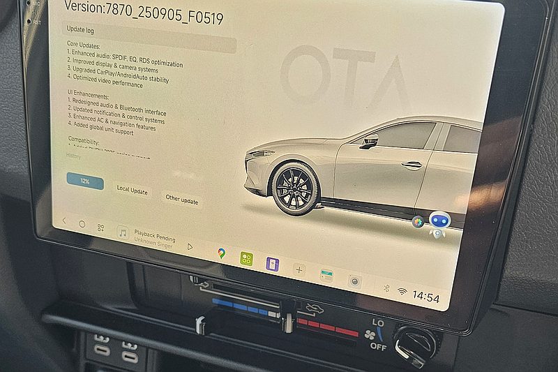 APEX head unit installed